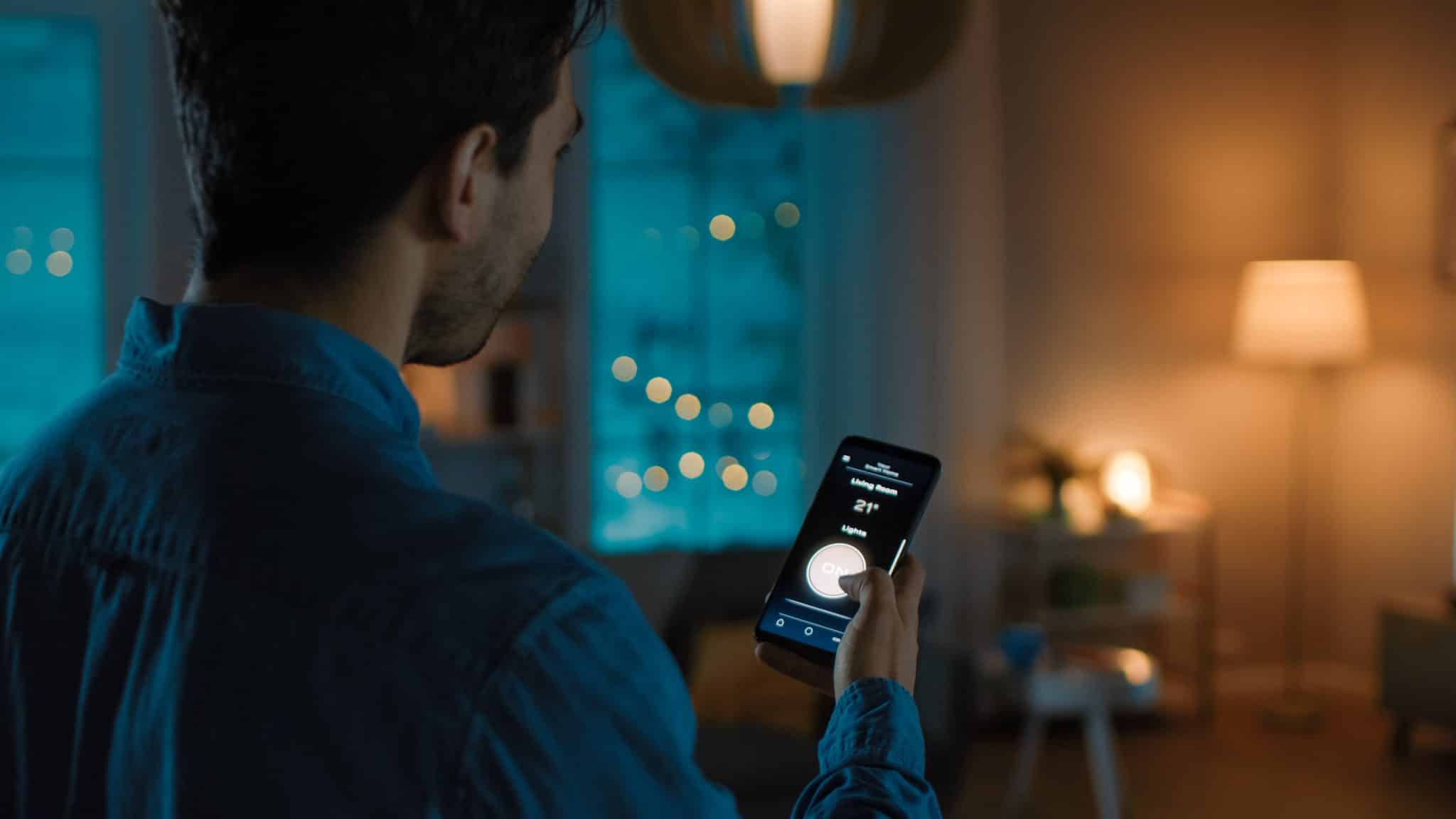 Smart home styring via app