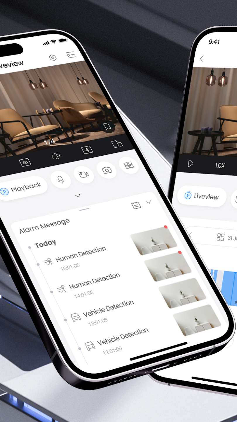 Dahua DMSS app for videoovervågning - Google Play og App store
