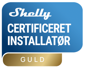 Shelly guld installatør - Ntech ApS. Vi gør dit hjem smart